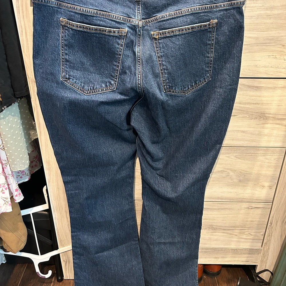 Abercrombie & Fitch Women's Dark Blue Bootcut Jeans